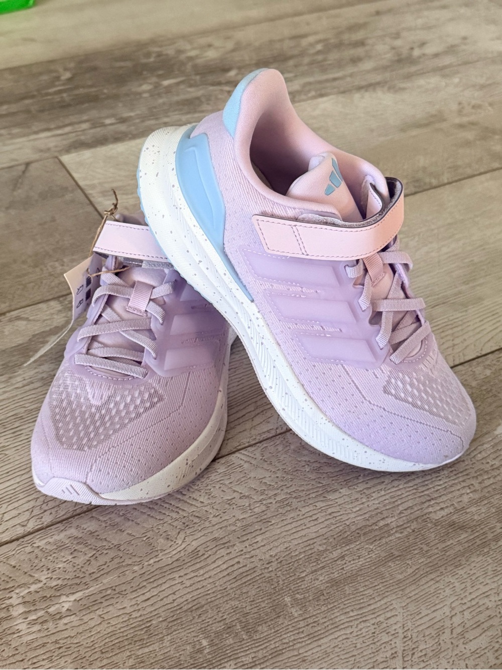 Adidas Ultrarun 5 Kids Size 3 Lavender Blue Running Shoes Sneakers New With Tags